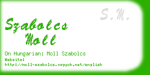 szabolcs moll business card